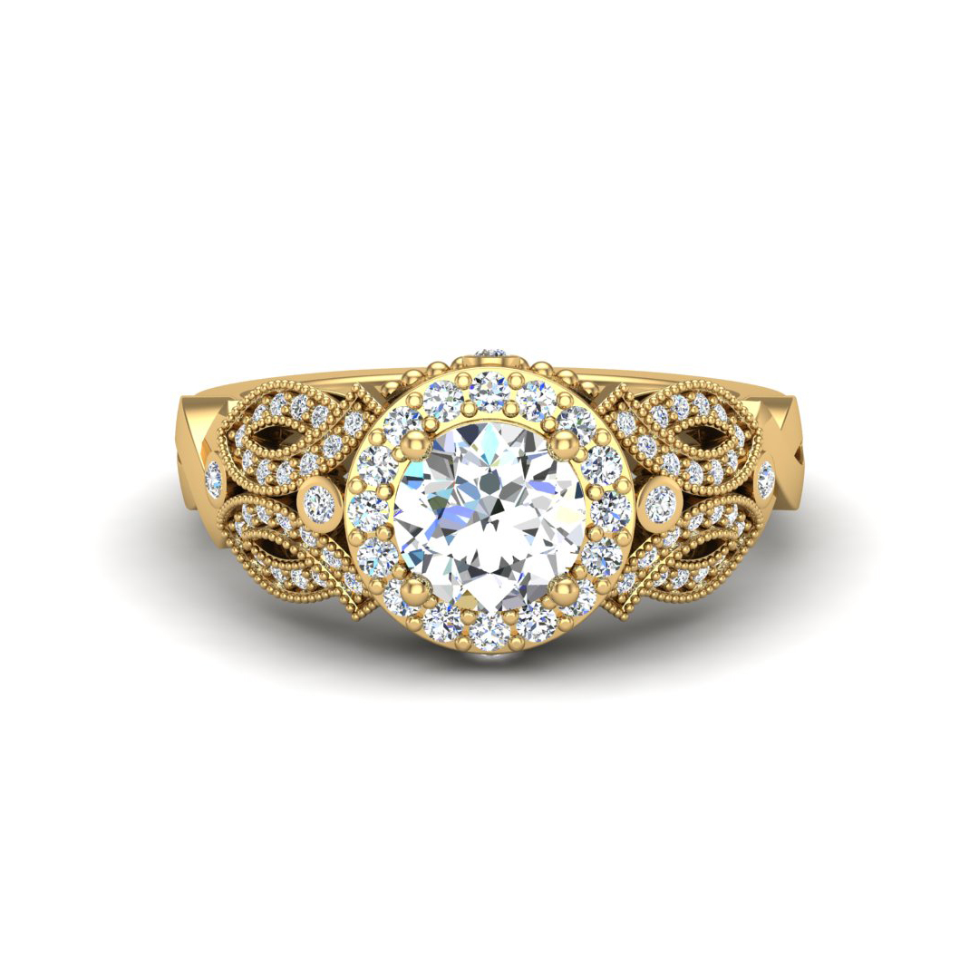 Giselle Halo Engagement Ring